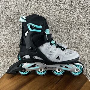 Rollerblade Macroblade 80 W Womens 10 Inline Skates Glacier Grey/Neo Mint READ